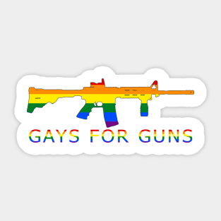 Gays for guns Sticker